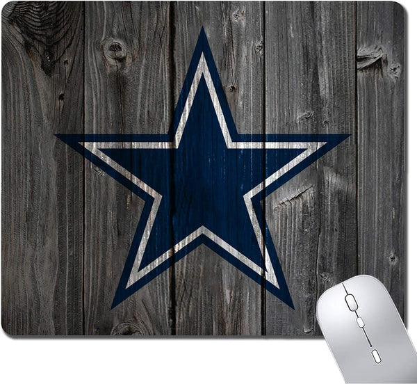 Wood Grain Design Sports Mouse Pad - Non-Slip Rubber Base Mousepad for Computers, Gaming Desk Accessories