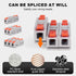 60PCS Avarbuvo Lever Wire Connectors, Mini Push-in Electrical Wire Splice Connector for Quick Connect 24-12 AWG