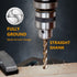 POWERTEC 1/2" Cobalt Drill Bits, 2 Pack, 6" Length, M35 HSS Jobber Length Twist Bits for Wood, Metal