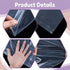 Oqqlin 10 Pack 40 60 Inch 3.9 x Extra Large Clear Plastic Bags, Mils Reusable Luggage Storage Bags Dustproof Gaint