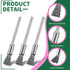 Bremorou 15 Pcs Wire Brush Straight Extended Steel Cleaning Brush for Drill Fine Pen Wire Scrub Mandrel Rust Paint