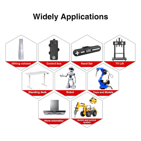 25mm 20N Mini Electric Linear Actuator, 12V Actuator with Brackets for Robotics and Automation