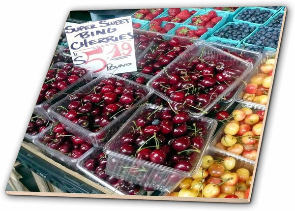 3dRose Washington, Seattle, Pike Place Market Produce - US48 KWI0041 - Kymri