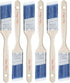 Bates Paint Brushes, 1.5-Inch, 6 Pack, Treated Wood Handle for Walls, Furniture, and Stain Painting
