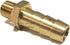 3/8" Hose ID to 1/8" Male NPT MNPT Straight Brass Fitting - Fuel/AIR/Water/Oil/Gas/WOG (Qty 1)