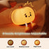 Adorable Rechargeable Pumpkin Night Light for Kids' Nursery - Soft Silicone Bedside Lamp