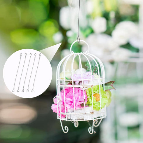 5PCS Safety Cable Lock with 12 inch Steel Cable, Double Loop Braided Steel Coated Safety Cable for Luggage Lock