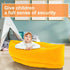 80/60inch Autism(Orange,60 Inch) Namalu Extra Large Comfy Peapod Sensory Chair for Kids Gift for Reading Corner