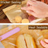400 7.5 7.1 Inch PCS Heat Seal Bakery Bags with Window x Grease-Proof Pastry Bag with Window Donut Bags To Go