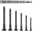 Party Animal Hex Head Lag Screws 1/2" x 1-1/2" - 20PCS Stainless Steel Black Zinc Lag Bolts for Wood Projects