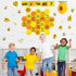 Harloon 54 Pcs Bee Bulletin Board Decorations, Bee Cutouts with Sunflowers and Daisy for Classroom Wall Decor