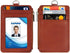 Life-Mate PU Leather ID Badge Holder Wallet Case with Zipper, 5 Card Slots, 19" Neck Lanyard, Heavy Duty Metal Reel