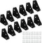 PHITUODA 12pcs Angle Corner Shelf Bracket 38mm x 38mm, Cold Rolled Steel Corner