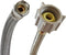 Fluidmaster Toilet Connector, Braided Stainless Steel, 3/8 Female Compression x 7/8 Female Ballcock, 12-Inch