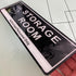 RAMIEYOO Acrylic Door Sign, Authorized Personnel Only, Black and White - 9"x 3" (Storage Room)