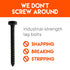 Lag Bolt Kit for Mounting TV into Wood or Concrete - Heavy Duty Bolts, Fischer Anchors, 2 Drill Bits