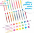 Ooly Scented Mini Doodlers Gel Set of 20 Pens, Glitter, Neon and Pastel Scented for Kids and Adults Art Supplies
