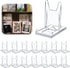 Hushee 15 Pack Acrylic Book Stand for Display Adjustable Clear Book Display Holder