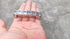 6 Pcs Modern U Shape Crystal Glass Drawer Pulls Knobs, Silver Zinc Alloy Handles for Cupboard Wardrobe Dresser