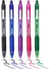 Zebra Pen Z Grip Smooth Multi-Coloured & Black Ballpoint Pens - 5 Pack - Medium Point Retractable Pens