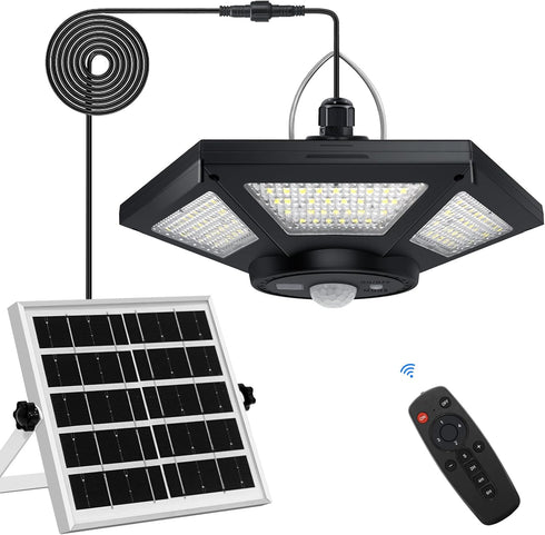 Aqonsie Solar Shed Light Indoor Outdoor Solar Powered Pandent Daytime Work Lights