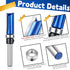 Lyksgir 4 Set 1/4 Inch Set 1/2", 1/2", 3/4", 1", 1-1/2" Pcs Pattern Flush Trim Router Bit Shank, Top Bearing Carbide