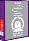 BAZIC 3 Ring Binder, 1" Economy View Organizer, Purple, Holds 175 Sheets for School Office Home