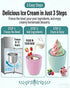 Generic 15-Minute 500ML Frozen Small Home Mini Ice Cream Maker, One-Touch Electric Machine, Personal Dessert Maker