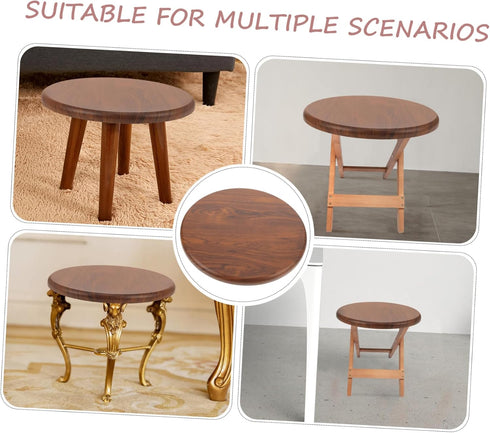 Round Wooden Stool Replacement Seat - Durable Seating Part Kit