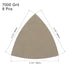 uxcell Triangular Sandpaper Hook and Loop Pad, 3-1/2" Oscillating Multi-Tool, Silicon Carbide, 7000 Grit, 8pcs