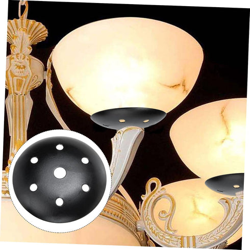4pcs Alipis Ceiling Cover Plate Desk Lamp Base Ventilation for Chandelier Replacement Easy to Install Sturdy Design