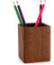 Walnut Pencil Holder, Wood Pen Cup Organizer for Desk, Simple Design (Black Walnut)