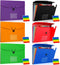 PerKoop 6 Pack Expanding File Folders, 7 Pocket File Holder Organizer, A4 Letter Size Document Organizer