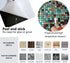 XUANINY Peel and Stick Backsplash Tiles for Kitchen, Bathroom, Self Adhesive Metal Aluminum Mosaic (11.81"x11.81")