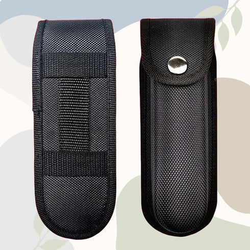 Pocket Holder Nylon Folding Knife Sheath Holster with Belt Loop, 4pcs Black