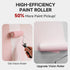 4 Inch 5 Packs Mini Paint Roller Kit - Small Paint Roller Frame, Microfiber Paint Roller Covers,Sturdy Tray, Perfect