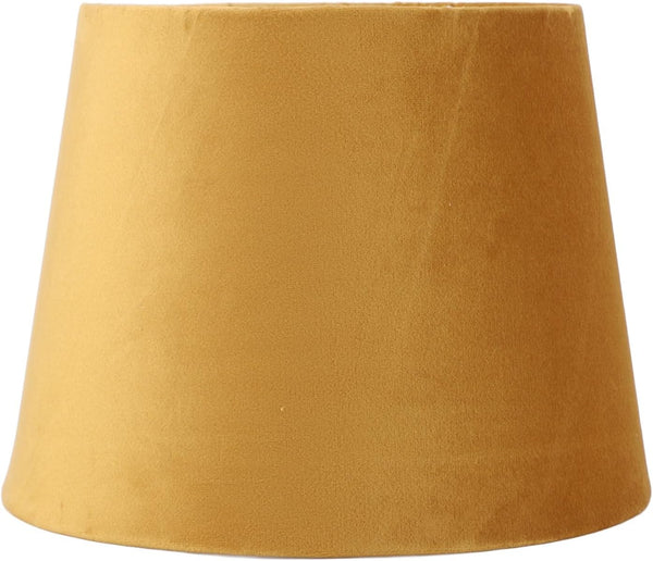 HEEPDD GLOGLOW Velvet Fabric Conical Lampshade, Handcrafted Soft Touch, E14 E27 Dual Use,