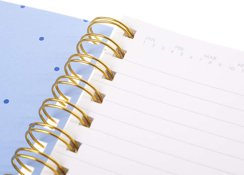 Graphique Vegan Leather Spiral Journal, “Today” – 8” x 10", 192 Lined Pages, Gold Foil Quote Cover