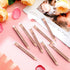 Crtiin 50 Pcs Mini Golf Pencils for Bridal Shower Games, Half Pencils with Eraser, 4 Inch Short Pocket (Rose Gold)
