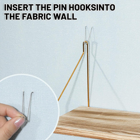 KjsEphitelian 2-Pack Hooks12x6.0in Cubicle Shelf For Fabric Walls With Wooden Cubicle Shelf Hanging Gold Bracket Use