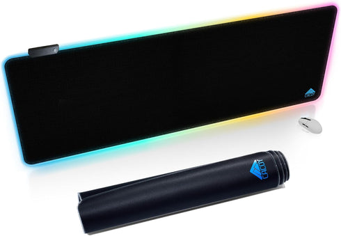 Cacoy 55" x 20" RGB Gaming Mouse Pad XXL, Large LED Lighting