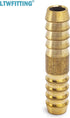 LTWFITTING Brass Barb Splicer Mender 5/16-Inch ID Hose Fitting for Air, Water, Fuel Hose Joiner (Pack of 50)
