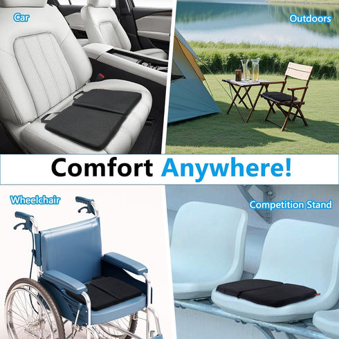 Comfortable Foldable Travel Seat Cushion for Airplane & Office