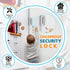 3 Pack 800lbs Home Security Door Lock Metal Door Reinforcement Lock for Kids Safety Top Front Door Child Proof Safety