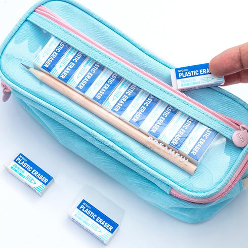 M&G 12 Pack Small Rectangular Erasers - Rubber Erasers for Kids, Pencils, School Students, Office Drawing