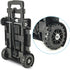 4 2 cart,Backpack Folding Hand Truck Small Dolly,Foldable Utility cart with Wheels & Elastic Ropes,Foldable Trolley,Car