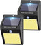 2 Pack Solar Motion Lights Outdoor - 100LED Wireless IP65 Waterproof Security Lights for Front Door and Backyard