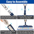 14 oz 3 Commercial Mops for Floor Cleaning Wet Spray Mop with Refillable Bottle and Washable Microfiber Pads Home