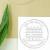 Hybrid Outline Crayons Customized Teacher Library Seal - Teacher Gift Stamp for Personalized Book Stamping