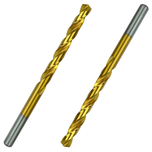 Tools 3/8 Inch x 6 Inch Cobalt Aircraft Extension Bit, 2 Pack M35 Cobalt Drill Bit, Industrial Titanium Coating